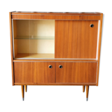 Sideboard and sliding door showcase scandinavian style manufactured from the 60s and 70s