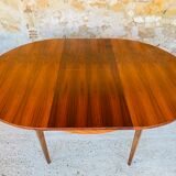 Extendable dining table with butterfly extensions in rosewood circa 60's