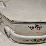 Midtable XVIIIth century decoration to the chinese faience de marseille signed vp for veuve perrin