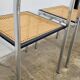 Paire de chaises en métal et cannage style Breuer ,1970