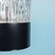 1960s vintage glass pendant, Japandi ribbed glass lamp