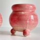 Ceramic candle holders pink 90s