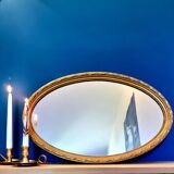 Oval Gold Mirror 41x64cm
