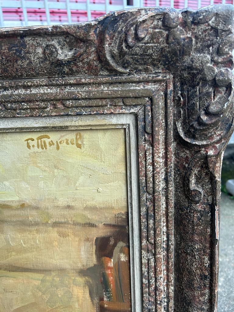 Fernand Majorel ( 1898-1965) Young asleep - oil on canvas orientalist