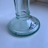 Candle holder design in bubbled glass made of vintage craftsmanship