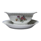 Bernardaud sauceboat Limoges porcelain with floral decoration from the 1920s to 1950s.