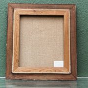 Reproduction Braun & Cie, Saint Francis of Assisi, carved wooden frame