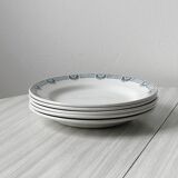 Set of 5 Saint Amand iron earth plates.