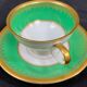 Complete set of 12 Art Deco fine porcelain cups and saucers Ros.