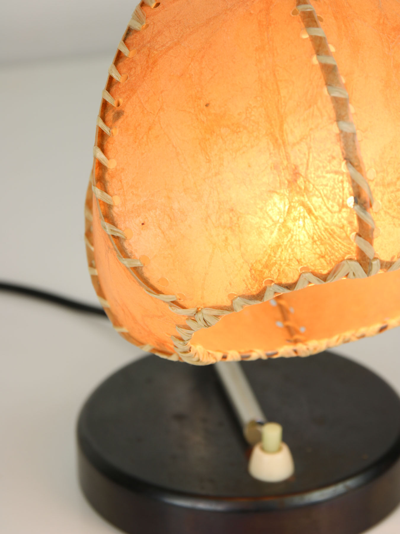 Vintage parchement table lamp