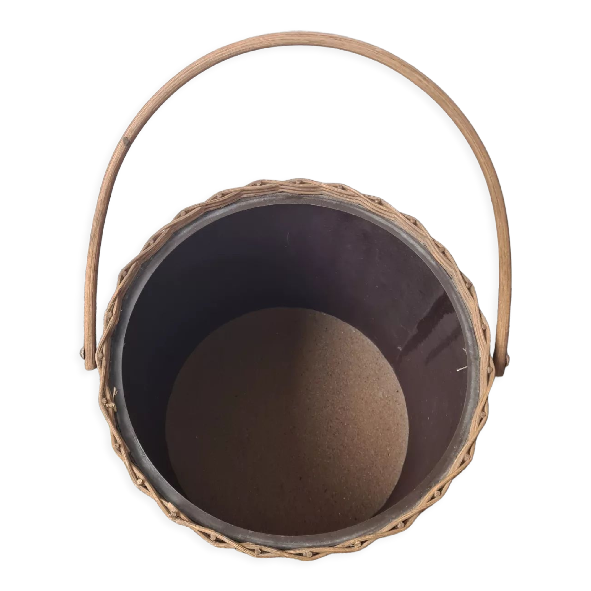 Wicker sewing basket