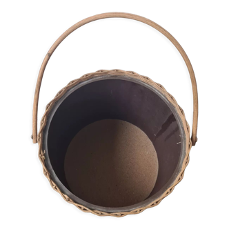 Wicker sewing basket