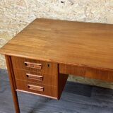60er 70er Jahre Teak Writing Desk Schreibtisch von Gunnar Nielsen für Tibergaard