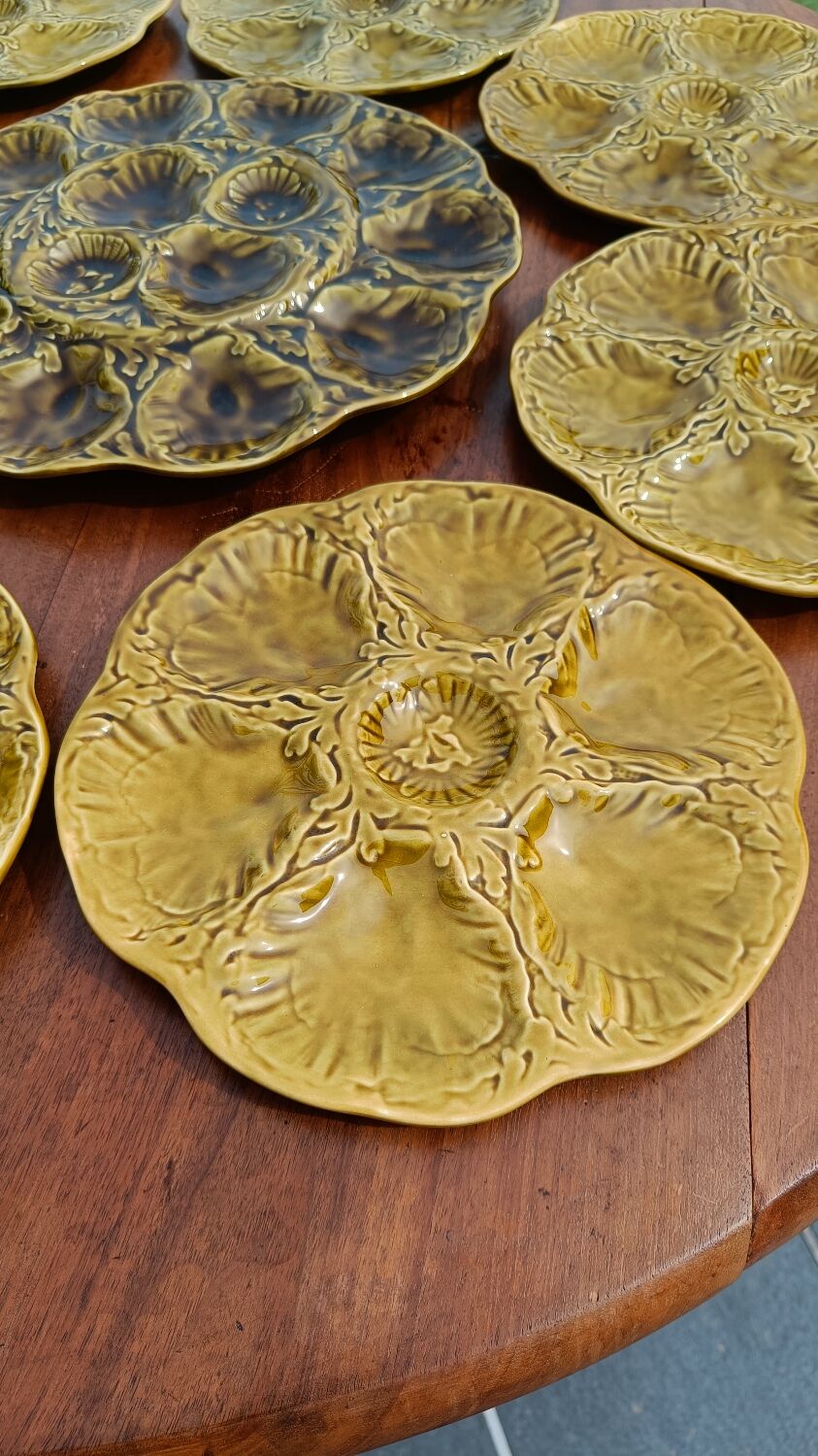 Vintage oyster service Gien – ceramic