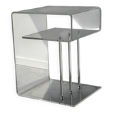 Table d’appoint Space Age en plexiglas transparent – Années 70
