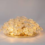 Plafonnier Fleur en Verre de Murano par Ernst Palme, Allemagne, années 1970