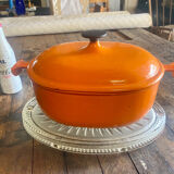 Oval pressed glass trifle art deco 1900