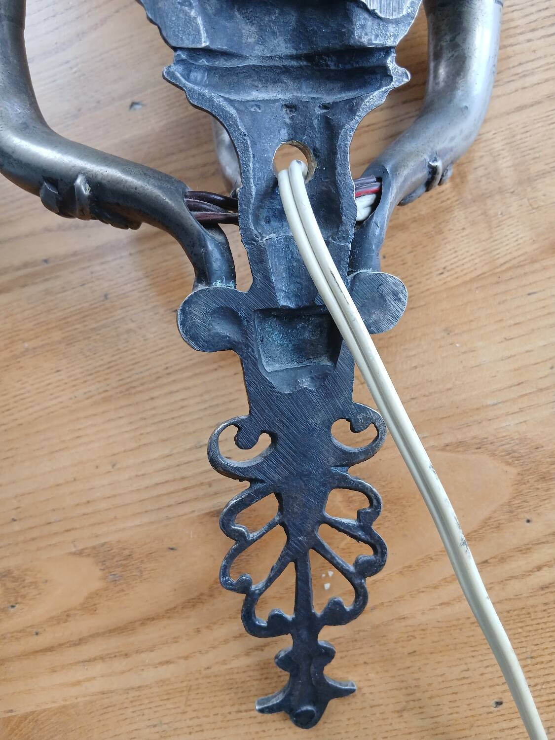 19th Century Empire Swan Bronze Wall Lamp