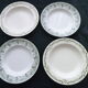 Set of 4 mismatched hollow plates Badonviller and Terre de Fer