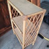Rattan shelf