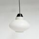 Round opal glass ceiling lamp by Philips, 1950s