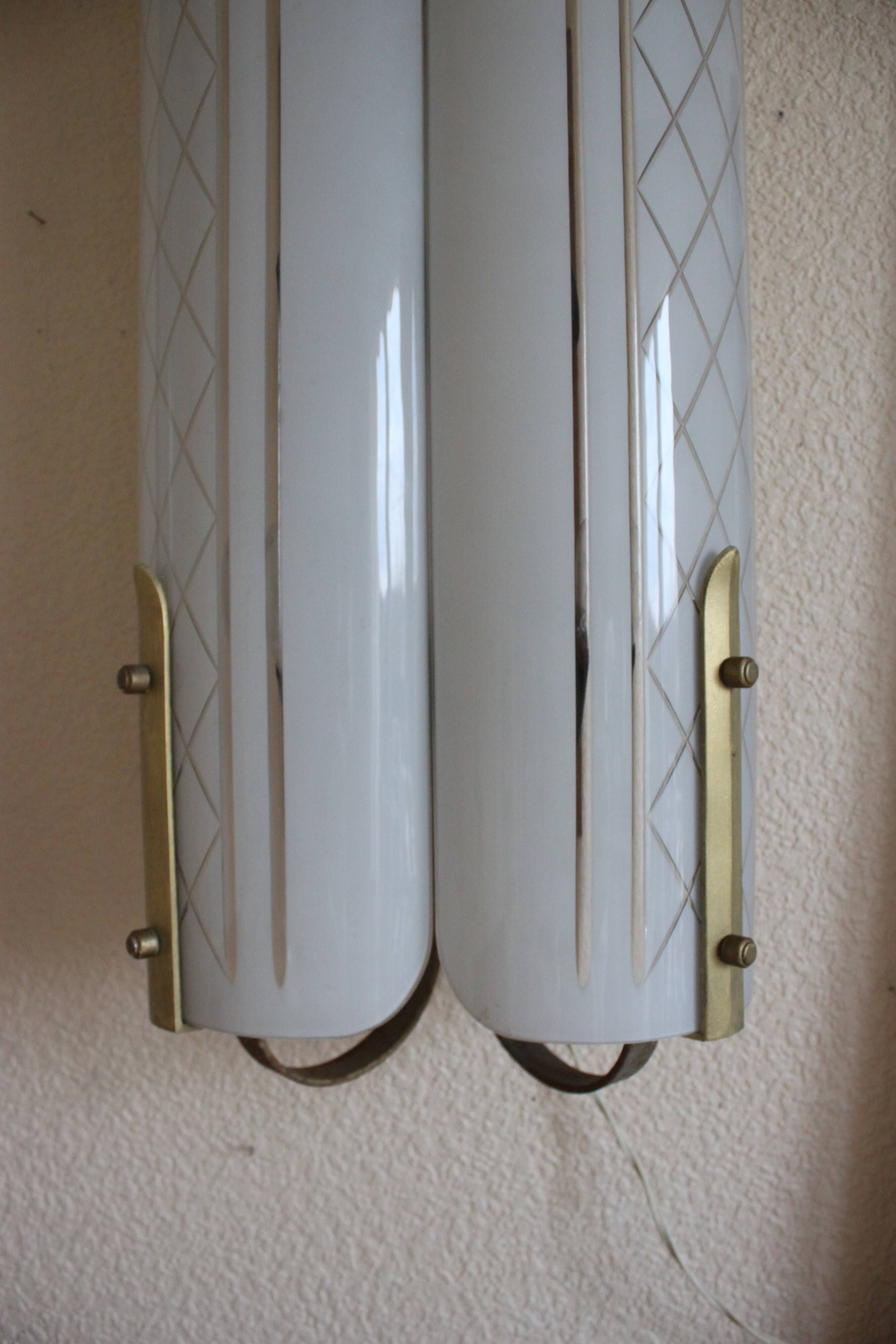 Art Deco wall lamps from cinema, vintage