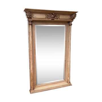 Carved wooden mirror, 168x112 cm