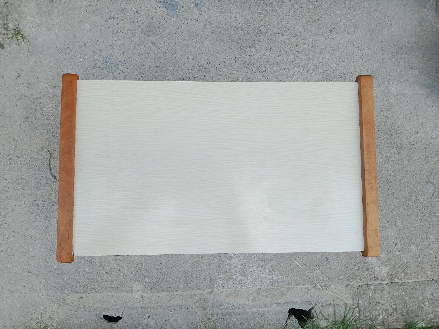 Side table with compass legs