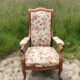 Fauteuil voltaire en merisier