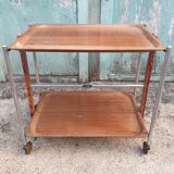 Vintage rolling folding textable table