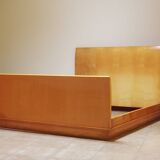 Art Deco sycamore bed