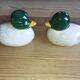 Vintage barbotine ducks