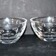 Cristal jg durand set of 2 cut crystal bowls with bubble dots