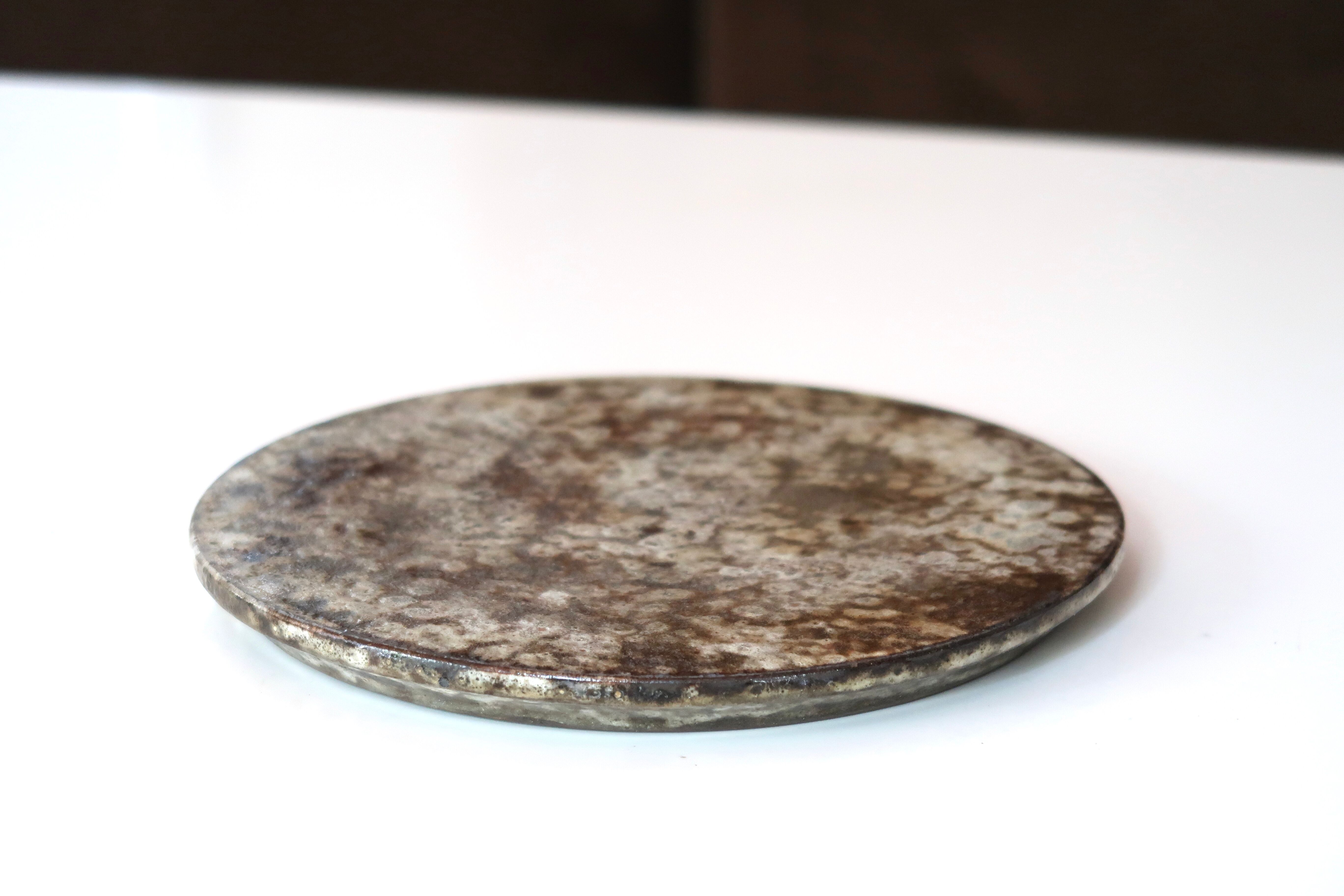 Ceramic dish bottom of Alexandre Kostanda, Vallauris 60s