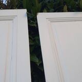 Pairs of large antique Haussmann-style wardrobe doors from the 19th century.