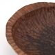 Centre de table en bois taillé à la gouge signé 1974