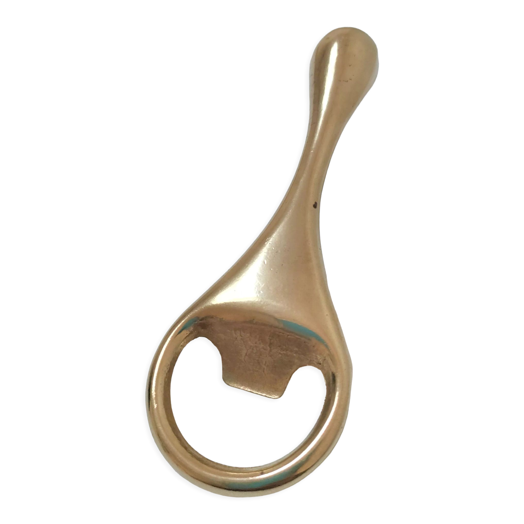 Modernist solid brass bottle opener by Carl Auböck
