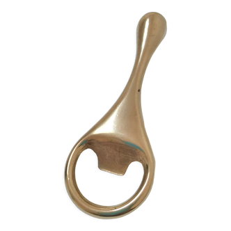 Modernist solid brass bottle opener by Carl Auböck