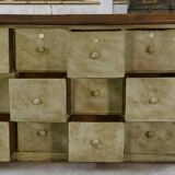 Meuble de métier patiné 24 tiroirs 1950’s