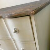 Dresser old patina white cream