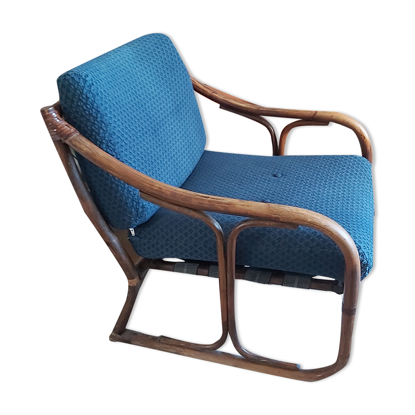 Vintage bamboo armchair