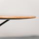 Coffee table in wood metal tubular 50s vintage