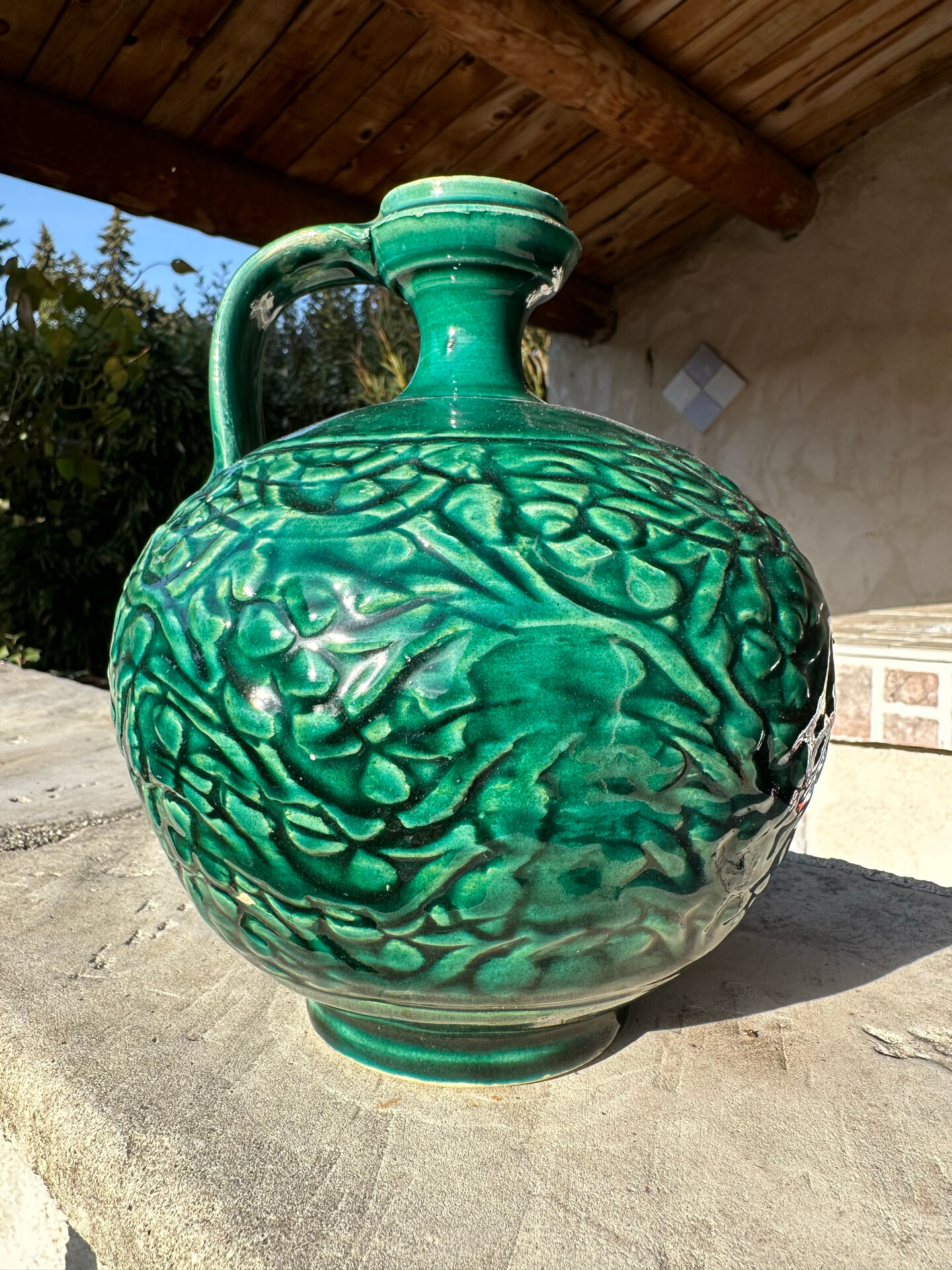 Earthenware pitcher from the 20th century.