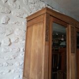 Art deco oak cabinet