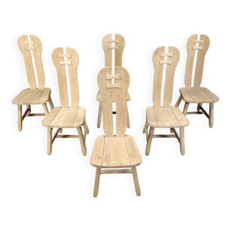 Chaises de salle à manger vintage par Depuydt, Belgique, lot de 6 - années 1960
