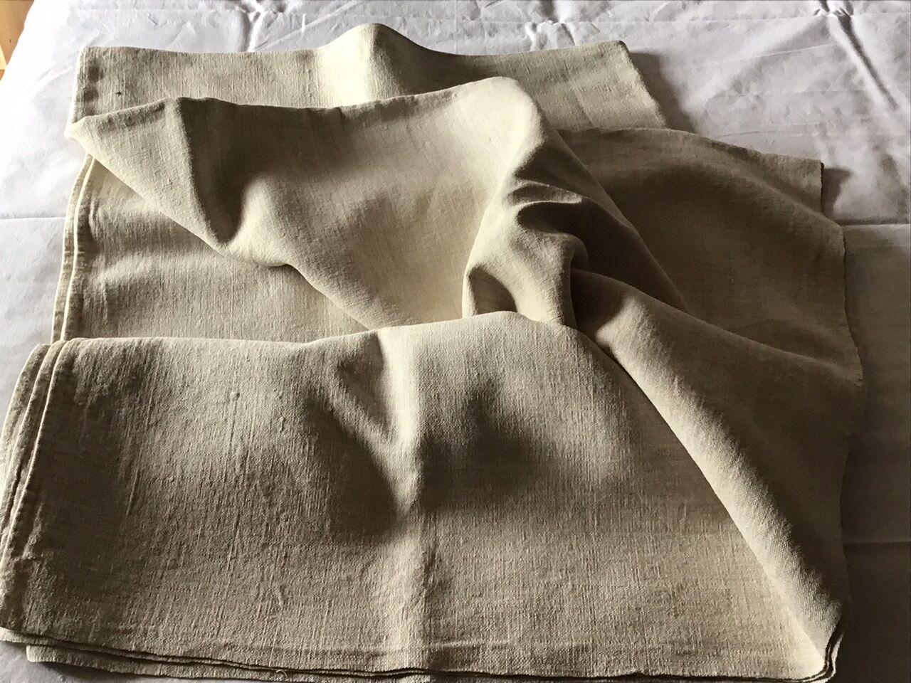 Large farm tablecloth 19th