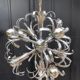 Chandelier sputnik chrome design 1970