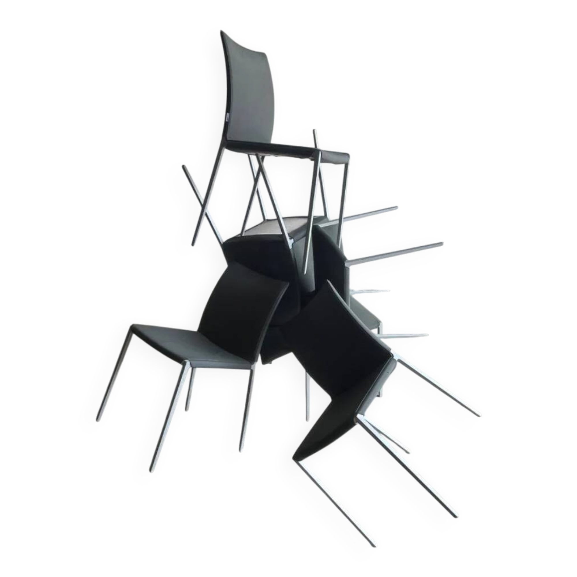 Ensemble de 5 chaises "Lia" par Roberto Barbieri pour Zanotta