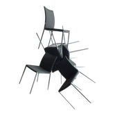 Set of 5 "Lia" chairs by Roberto Barbieri for Zanotta