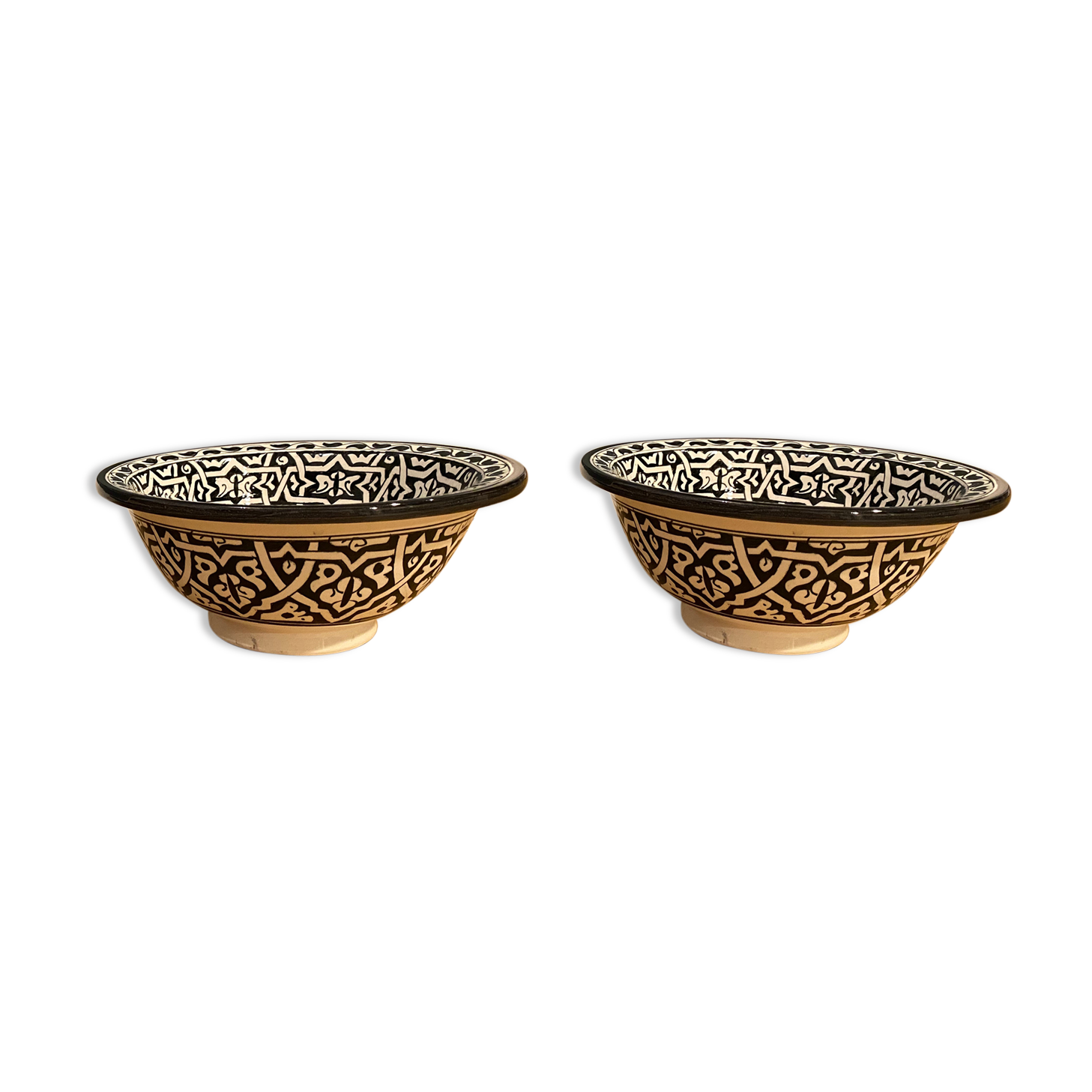 Moroccan ceramic basins